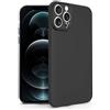 N NEWTOP Cover Compatibile per Apple iPhone 16 Pro Max, Custodia TPU SOFT Gel Silicone Ultra Sottile Flessibile Case Posteriore Protezione Fotocamera Anti Urto Guscio Scocca Colorato Fina (Nero)