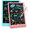 BlueSwan Lavagna magica per bambini, 2 pezzi da 10 pollici, lavagna da disegno cancellabile, giocattolo educativo per bambini dai 3 ai 7 anni, rosa + blu