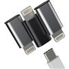 zoyuzan Adattatore da USB C a Lightning(3) presa USBC Femmina iPhone Maschio Convertitore Mini Tipo Jack Caricabatterie Cavo per Apple 14 13 12 11 Pro Max 7 8 Plus X Se Xs Ipad Air Charger Port Cable Adapter