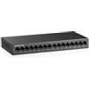 MokerLink Switch Gigabit Ethernet a 16 porte, montaggio a rack in metallo senza ventola, switch di rete plug and play non gestito