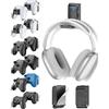 Kytok Supporto per Controller & Cuffie da Muro, Supporto da Parete per 12 Controller & Support Pieghevole per Cuffie, Support Auricolari a Muro per Controllere di Gioco, per Xbox, PS5/4, Nintendo, Nero