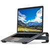 Bonlace Supporto PC Portatile, Porta Pc Portatile Ergonomico Alluminio Leggero Ventilato Compatibile MacBook Air Pro, PC, iPad, Notebook, Tablette, Dell, XPS, HP 10-16.5 Pollici (Nero)