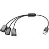 GINTOOYUN Cavo di prolunga USB 2.0 da 1 a 3 splitter da USB 2.0 maschio a 3 USB 2.0 femmina, per laptop, desktop, mouse, tastiere, ecc. (da 1 a 3)