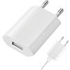 FinalCool 1 pezzi Caricatore USB, 5 V/1 A, Adattatore universale per Phone, iWatch, Kameras, Tablets, MP3, eBook, Android, Xiaomi, Samsung, Caricabatterie Alimentatore