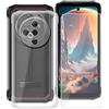 KJYFOANI Custodia per Doogee Fire 6 Power Cover, Trasparente Silicone TPU Case, Antiurto Bumper Protezione + Vetro Temperato Pellicola Protettiva per Doogee Fire 6 Power (6.56) - Cristallo