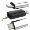 Aksenli Adattatore Lightning Femmina a USB C Maschio Ricarica(3pack)per iPhone 16 15 Caricabatterie Cavo per Apple Tipo C Adapter per iPad Cable Connettore Android Convertitore Compatibile per Samsung S25 S24