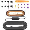 TINAZEOK Dash Cam Hardwire Kit, Type-C, convertitore da 12 V a 5 V/2 A con protezione a bassa tensione, rubinetti fusibili e cavo da 2,5 m per C3