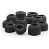 Okuli 12 x Gommini Auricolari in Silicone Ricambio per Samsung Galaxy Buds Pro 1 Auricolari Cuffie in Nero