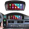 Ninetom Autoradio da 8,9 pollici, Supporta CarPlay/Android Auto/Mirrorlink/Navigazione per BMW CIC Serie 3/5 E60 E61 E90 E91 E92 (2010-2012), Ricevitore autoradio touch screen per auto, DSP integrato