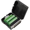 Futheda D-SUB DB25 maschio Breakout Board adattatore connettore 25 pin adattatore porta seriale senza saldare al modulo di segnale connettore terminale bulloni lunghi e dadi con custodia