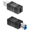 QIANRENON USB 3.0 B a C connettore dati 5 Gbps USB 3.0 tipo B maschio a tipo C femmina adattatore tipo B 3.0 a USB-C stampante Convertitore, per scanner hard disk (non per USB-B 2.0), 2 pezzi