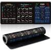 DecorDwell Tappetino Mouse XXL da Trading, 900 * 400mm Tappetino Trading Mousepad con Motivi Grafici per Trader del Mercato Azionario, Tappetino Scrivania Antiscivolo, Tappetino Mouse per Ufficio e Casa (02)
