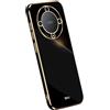 RankOne La Custodia del Telefono è Adatta per HONOR Magic5 Lite 5G (6.67 Inches), Case per Cellulare in Silicone con Telaio Galvanico - Nero