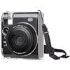 MUZIRI KINOKOO Custodia trasparente compatibile con fotocamera istantanea Fujifilm Fuji Instax Mini 99, custodia rigida in PVC Fuji Mini 99 con tracolla regolabile, trasparente, Trasparente, Design