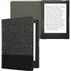 kwmobile Cover compatibile con Kobo Aura H2O Edition 1 - Custodia a libro in tela e pelle PU - Flip Case per eReader