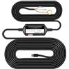 LINGDU Kit di cavo fisso per con porta Type-C,4 tipi di fusibili (LP Mini/Mini/ATO/Micro2), alimentazione con ingresso 12V-24V e uscita 5V/2.5A, modalità di parcheggio protezione dalla scarica della batteria