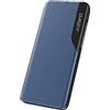 COQUE Custodia Samsung Galaxy S21FE Custodia Cover,Custodia Antiurto in TPU Stile Libro Custodia Ultra Sottile per Samsung Galaxy S21FE-Blu Reale