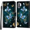 Haninsuze Cover per Samsung Galaxy Note 10 Plus, Portafoglio PU Pelle, farfalla | Interno TPU Antiurto, Anti-Graffio, Fessura per Schede, Supporto Stand, Design Libro, Flip