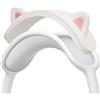 kwmobile Copri Archetto Cuffie a Forma di Orecchie da Gatto Compatibile con Apple AirPods Max Cuffie - Accessori Gaming - Silicone bianco/fucsia