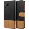 BEZ Cover per Huawei P40 Lite, Custodia per Portafoglio Huawei P40 Lite Protettiva in Tela e PU Pelle Portafoglio Flip Cover con Chiusura Magnetica, Nero