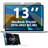 Phimoos Pellicola protettiva autoadesiva a 360° per MacBook Pro 13 pollici (2016-2022 M1, M2) e MacBook Air 13 pollici (2018-2021 M1), pellicola protettiva a 4 vie, anti-riflesso e anti-impronte