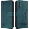 Bravoday Cover per Huawei P20 PRO, Flip Custodia in Pelle PU Portafoglio Custodia per Huawei P20 PRO, con Slot per Schede, Verde