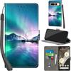 PHINIENLAND Cover per Google Pixel 7 Pro Case PU Pelle Custodia [Kickstand] [Chiusura magnetica] [Slot per Schede], Portafoglio Flip Custodia per Pixel 7 Pro,Aurora
