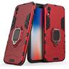 MaiJin LuluMain Compatibile con iPhone XR Cover, Custodia Armor Anello Cavalletto (Funziona con Il Supporto Magnetico per Auto) Case Paraurti per Apple iPhone XR (Rosso)
