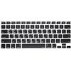 MiNGFi Copritastiera Silicone coreano per MacBook Pro 13 A1278 A1425 A1502 (2008-2017), Air 13 A1369 A1466 (2010-2017), Pro 15 A1398 A1286 (2008-2015), Pro 17 A1297 (2011) US/ANSI - Nero