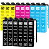 Veson 15 Cartucce T1295 Multipack Compatibili con Epson T1291 T1292 T1293 T1294, per Epson WF 3520 Cartuccia, per Workforce WF-3010 WF-3540, Stylus SX420W SX525WD Stylus Office BX535WD BX935FWD