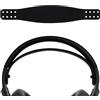 Geekria Pad in silicone di ricambio per archetto, compatibile con cuffie gaming wireless Audeze Maxwell, pezzo di riparazione (Nero)