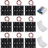 GTIWUNG 9 Pezzi AA Portabatterie 4 Posti 6V aa Battery Holder Batteries Case con Cavi, Porta Pile 4aa, Titolare Caso Batteria, 3 Pezzi Custodia Batteria in Plastica Trasparente