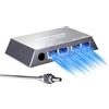 Leikurvo Adattatore Ethernet per Gen 3/Mini Extender di rete LAN RJ45 a 4 porte Splitter LAN Gigabit Adattatore Ethernet Distributore esterne cablate Collega 4 dispositivi contemporaneamente