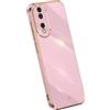 RankOne La Custodia del Telefono è Adatta per HONOR 90 5G (6.7 Inches), Case per Cellulare in Silicone con Telaio Galvanico - Viola