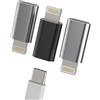 zoyuzan Adattatore USB C Female a Lightning (3 pezzi) per Apple MFI Certified Cavo di ricarrica per iPhone 14, 13, 12 Type-C Jack Charger PD per iPad Device Data Trasferimento Accessori