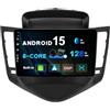 BXLIYER SXAUTO [6GB+128GB] Android 15 IPS Autoradio Per Chevrolet Cruze (2009-2014) - Senza fili CarPlay/Android Auto - LED Camera + MIC - DAB Fast-boot Volante 360-Camera AHD DSP WIFI - 2 Din 9 Pollici