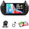 Motorsi 4GB+64GB Carplay Stereo per Fiat Fiorino 2008-2016, 7" IPS Wireless Android Auto Bluetooth Autoradio con GPS Navi 5G WiFi RDS/FM Radio SWC EQ USB/Type-C Canbus + Telecamera Posteriore