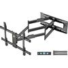 FORGING MOUNT Supporto TV Parete Braccio Extra Lungo 109cmper Schermi piatti/curvi da 50-90 Pollici fino a 75 kg, Staffa TV Girevole Inclinabile Orientabile, Max VESA 600x 400mm