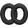 kwmobile 2x Cuscinetto Cuffie Compatibile con Sennheiser HD560S / HD400 Pro / HD620S Pad - Cuscinetti Ricambio Cuffie Over Ear Simil Pelle - nero