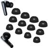 Aiivioll 6 paia di tappi per le orecchie Liberty 4 NC per Soundcore Liberty 4NC di ricambio S/M/L, 3 misure, in morbido silicone, flessibile, adatto per custodia accessori (nero)