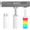 YOUNLEN Supporto Scheda Grafica Supporto in Alluminio per Scheda Grafica Graphics Card Holder Effetto luminoso ARGB bianco(49mm-82mm)