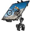 Dosvsi Supporto Tablet Moto, Universale Supporto Tablet per Asta Microfono/Passeggino/Tapis roulant/Sedia a rotelle, 360° Alluminio Braccio Supporto Manubrio per iPad Pro Air Mini, Galaxy, 4~13