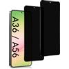 Meeter Anti-Peeping Vetro Temperato per Samsung Galaxy A36 / A56 4G 5G, [2 pezzi] Anti-Spia Pellicola Protettiva in Vetro Temperato Privacy 9H AntiGraffio Protezione Schermo