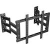 HILLPORT Supporto TV a Parete 10 Bracci Gran Portata 120 kg per TV 65-100 Pollici, Orientabile con Piastra Separata, Profilo Ultra Sottile, VESA 600x600 mm, DY686