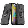 MaiJin LuluMain Compatibile con Galaxy M31 Cover, Custodia Armor Anello Cavalletto (Funziona con Il Supporto Magnetico per Auto) Case Paraurti per Samsung Galaxy M31 (Nero)