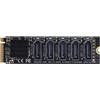 Xiwai NGFF NVMe M-Key PCI Express a SATA 3.0 6Gbps 5 Porte Adattatore Convertitore Scheda di Espansione Disco Rigido JMB585 2280