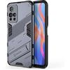 SEAHAI Cover per Xiaomi Redmi Note 11S 5G / Xiaomi Poco M4 PRO 5G, [Militare Anti-Caduta] Cornice Paraurti in Silicone Morbido Ultra Sottile Custodia, con Supporto Pieghevole Kickstand - Grigio