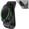 COCASES Supporto compatibile con Ooono Co-Driver No2, parasole clip in pelle per Ooono NO2(nero)
