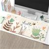 Kaishuai Tappetino mouse xxl,800x300mm Gaming Mousepad bianco pallido con Bordo Cucito,Modello di coniglietto carino tappeto scrivania per computer e computer portatili,Tappetino er mouse antiscivolo