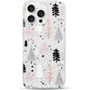 LCHULLE Natale Cover Compatibile con iPhone 13 Pro Max(6.7 Pollici) Custodia Natale Trasparente Cover Silicone Christmas Case Bumper Chiaro Custodia Protettiva per iPhone 13 Pro Max (Albero Rosa)